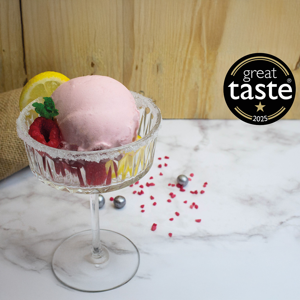 New Forest Ice Cream | Raspberry Lemonade Sorbet